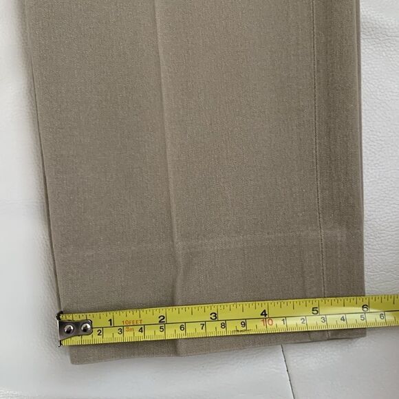Crew & Ivy Stretch Cotton Blend Beige Women’s Pants Size 12 - Picture 7 of 10